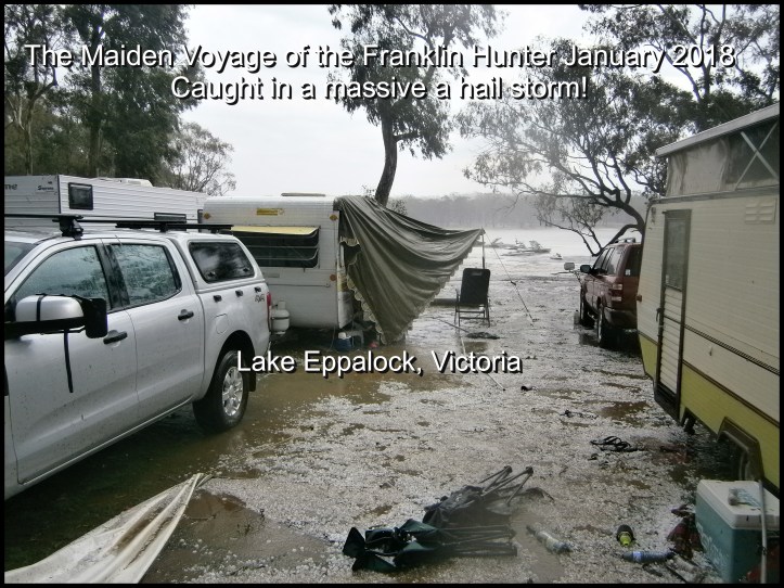 A severe hail storm, Australia Day, 2018 Lake Eppalock, Victoria.
