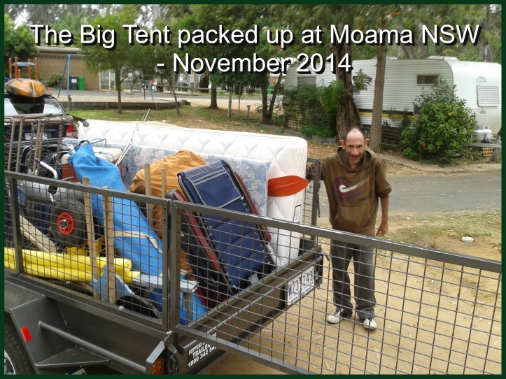Wattie making a coffee at the Big Tent in Moama New South Wales.