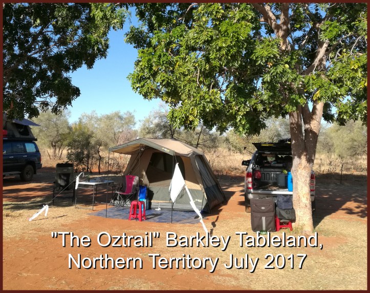 The Oztrail Tent set up on the Barkley Tableland, Northern Territory 2017