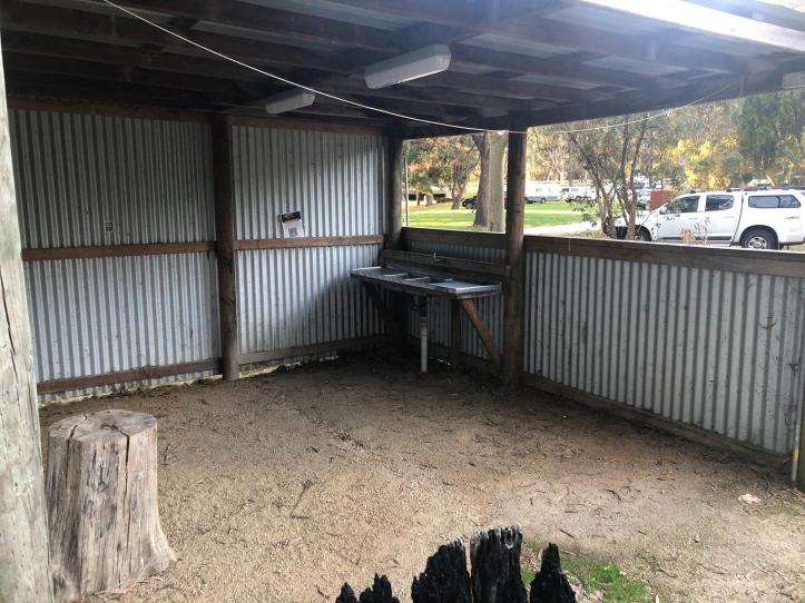 Camp Kitchen at Cann River Free Camp.