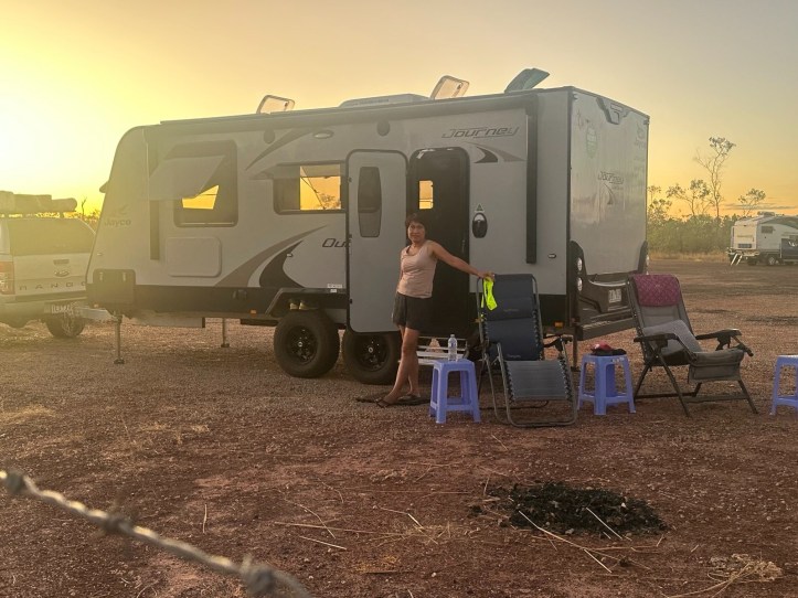 Sunset Gravel Pit near Timber Creek Northern Territory