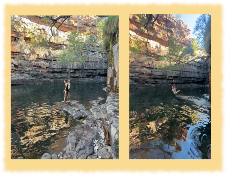 Swimming at the Grotto, Wyndham, Western Australia