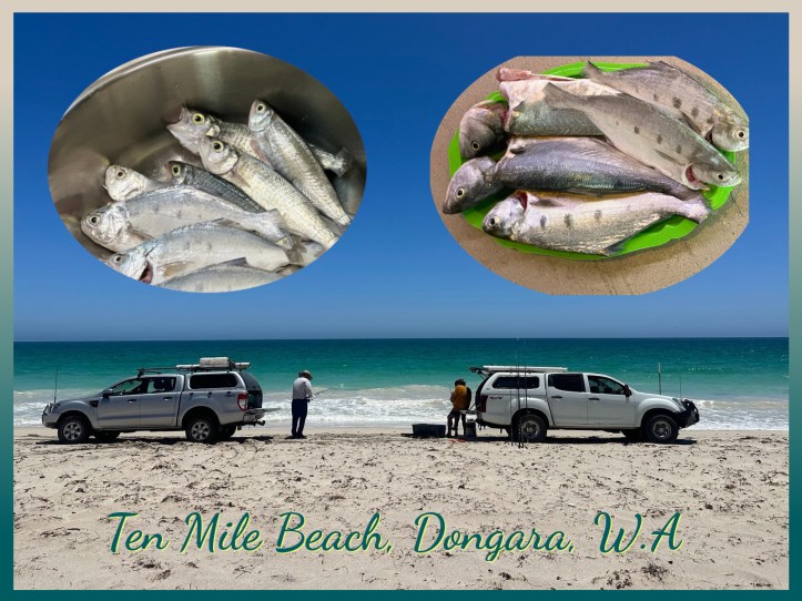 Fishing at Ten Mile Beach, Dongara, Western Australia