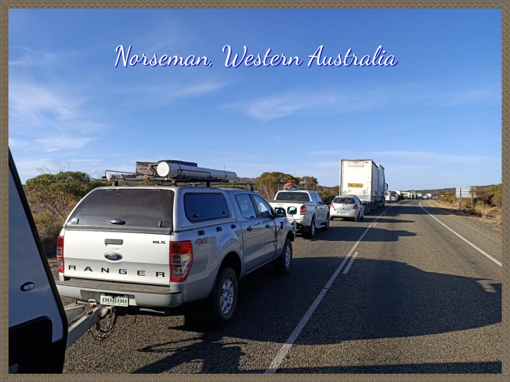 Escort through bushfires, Norseman to Balladonia, Western Australia
