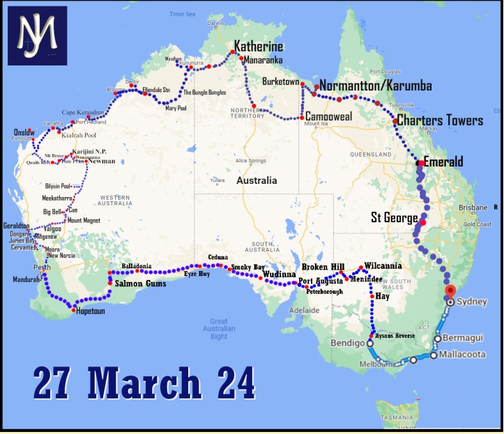 Big Lap Travel Map 2024