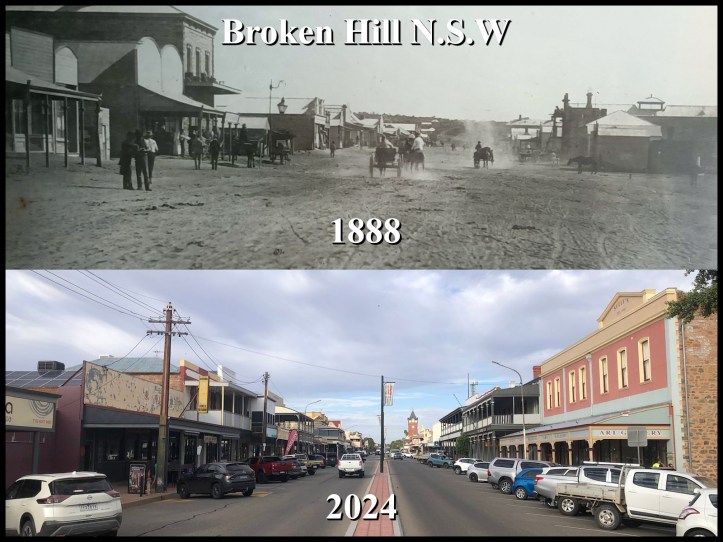 Argent Street, Broken Hill, New South Wales 1888 to 2024