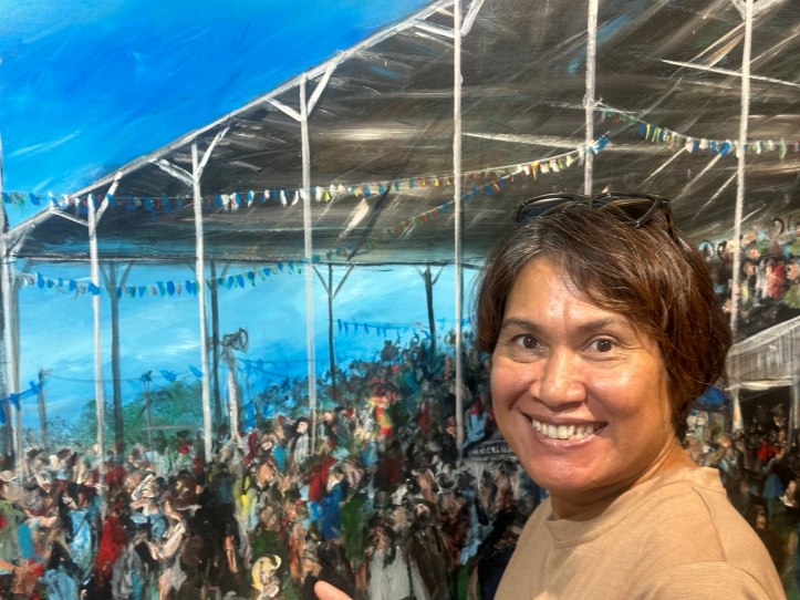 At the race with Pro Hart, Broken Hill, New South Wales