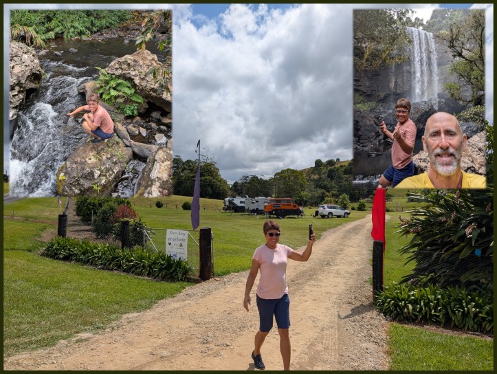 Our farm stay adjacent Ellinjaa Waterfall, Queensland.